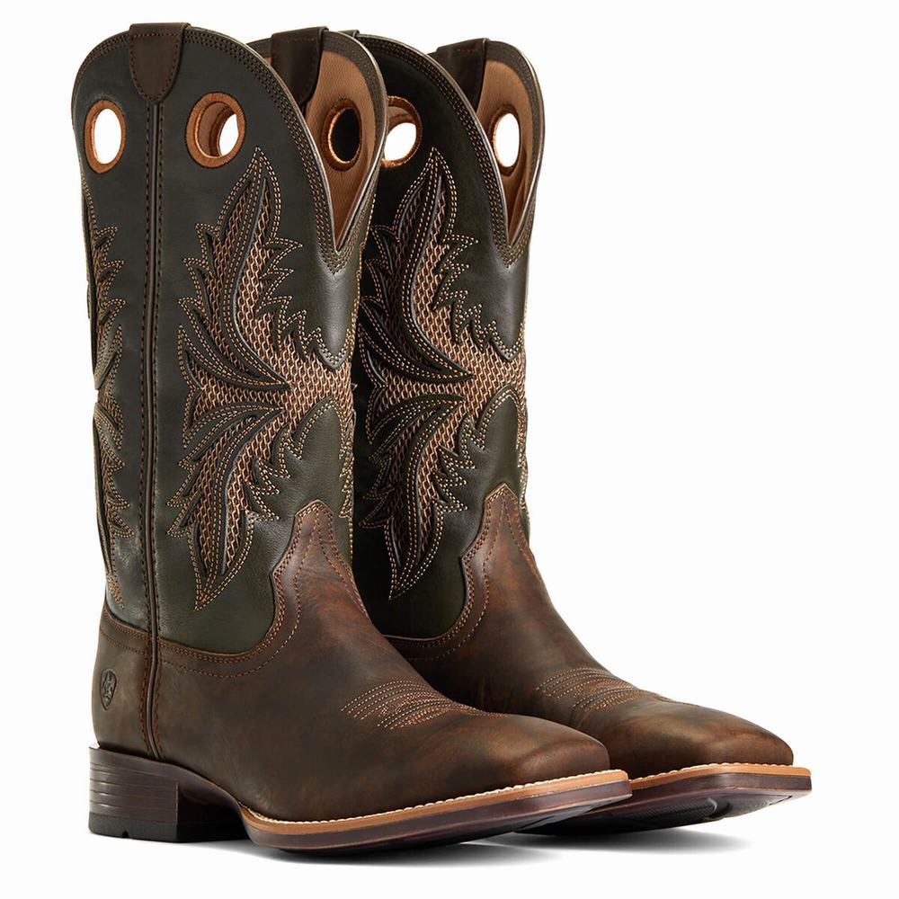 Ariat Toughy VentTek 360 Western Stövlar Herr Bruna | 185-TQWBHM