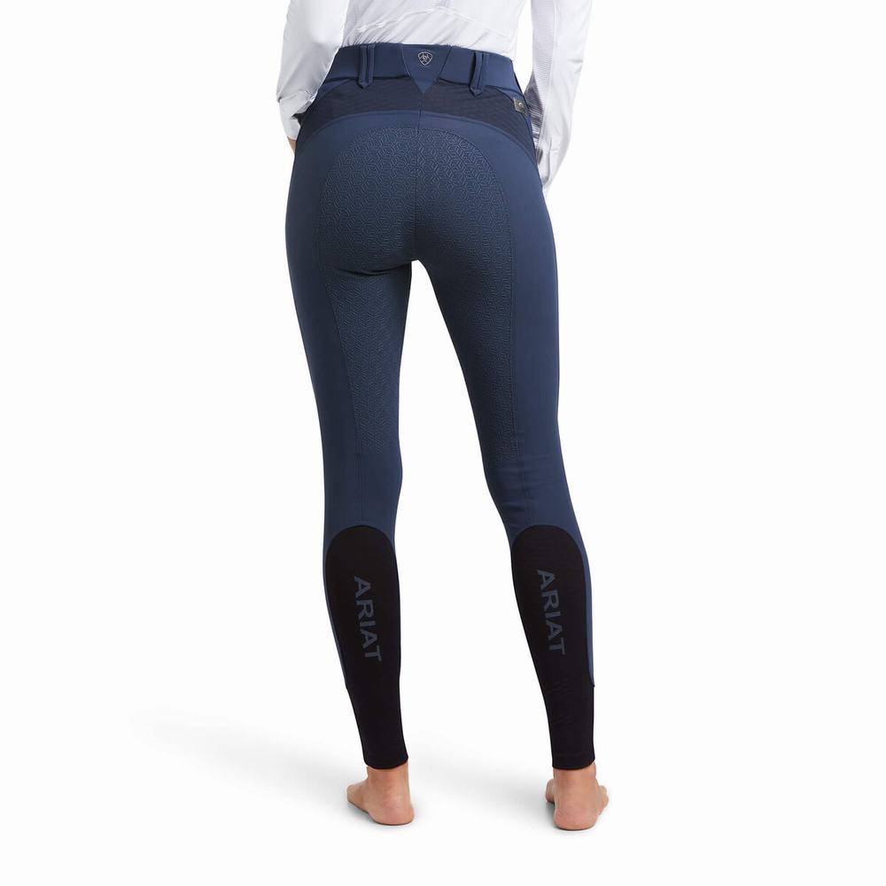 Ariat Tri Factor X Bellatrix Full Seat Breech Byxor Dam Blå | 841-FMJDNX