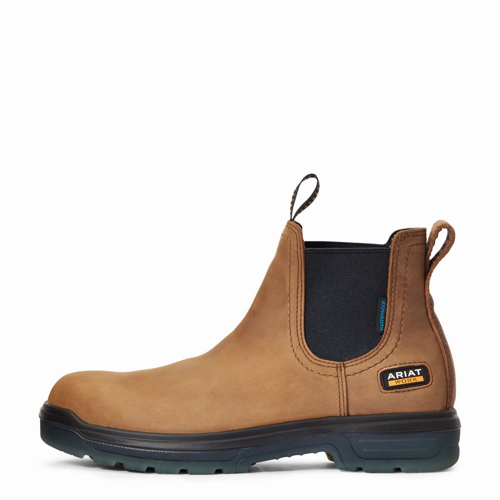 Ariat Turbo Chelsea Vattentäta Chelsea Boots Herr Bruna | 457-DKPOVG