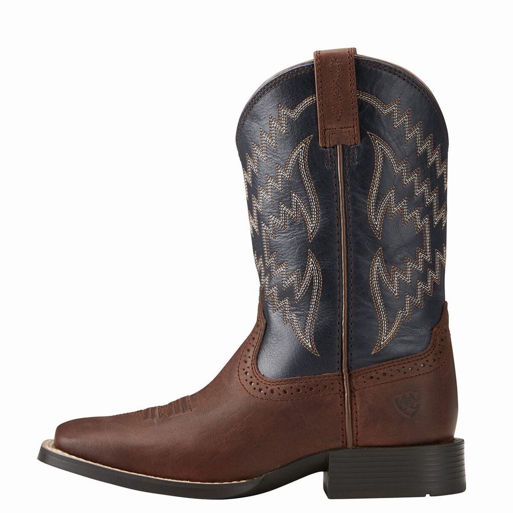 Ariat Tycoon Western Stövlar Barn Bruna | 592-REOMAQ