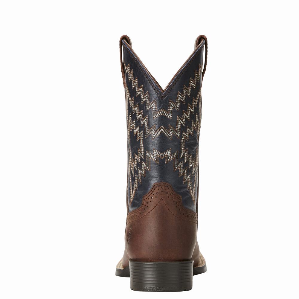 Ariat Tycoon Western Stövlar Barn Bruna | 592-REOMAQ