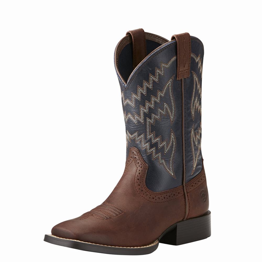 Ariat Tycoon Western Stövlar Barn Bruna | 592-REOMAQ