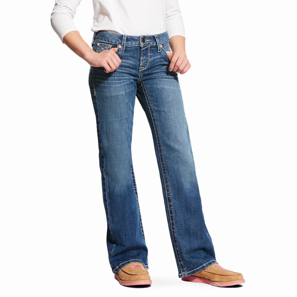 Ariat Whipstitch Cut Skinny Jeans Barn Olika Färger | 783-XOLJRD