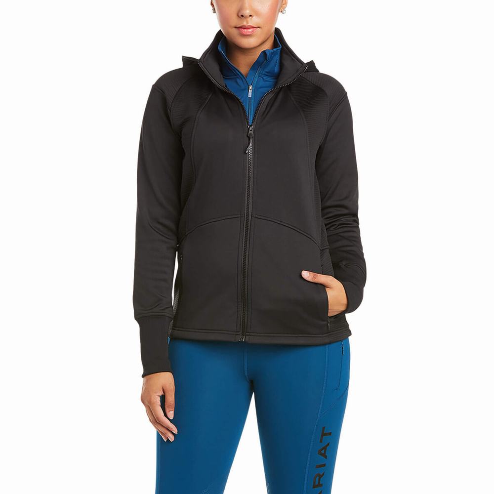 Ariat Wilde Full Zip Hoodie Dam Svarta | 107-AFHKBW