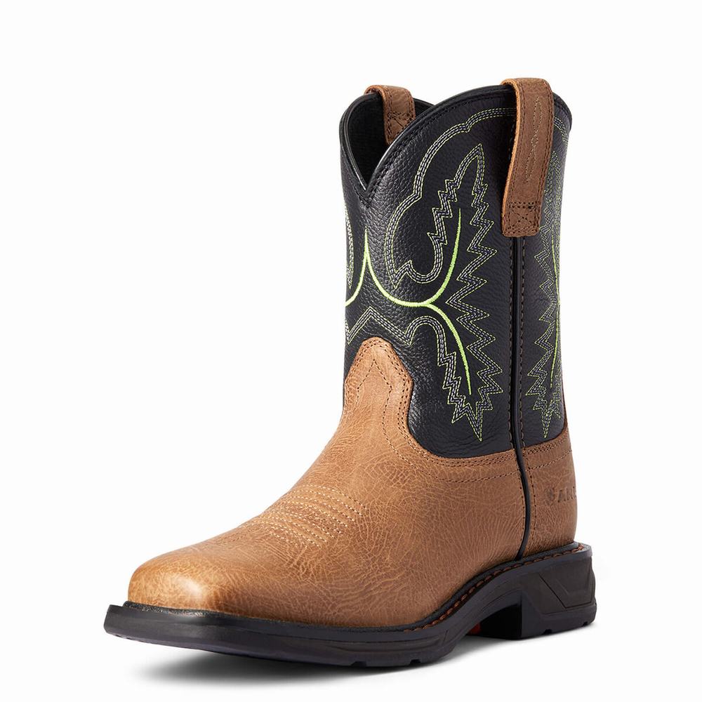 Ariat WorkHog XT Breda Square Tå Western Stövlar Barn Olika Färger | 603-YGHZPJ