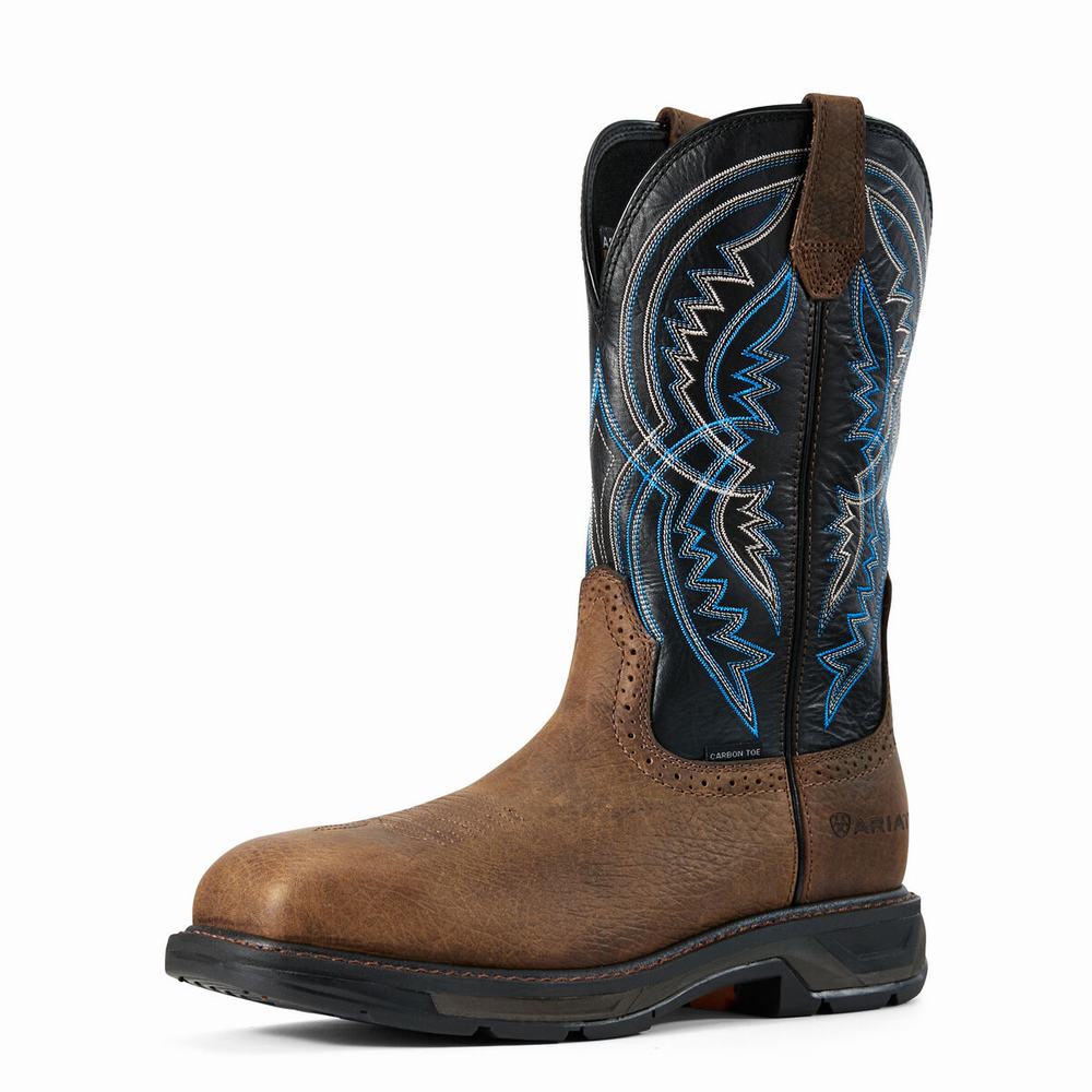 Ariat WorkHog XT Coil Breda Square Tå Carbon Tå Arbetskängor Herr Olika Färger | 208-FLDCVR