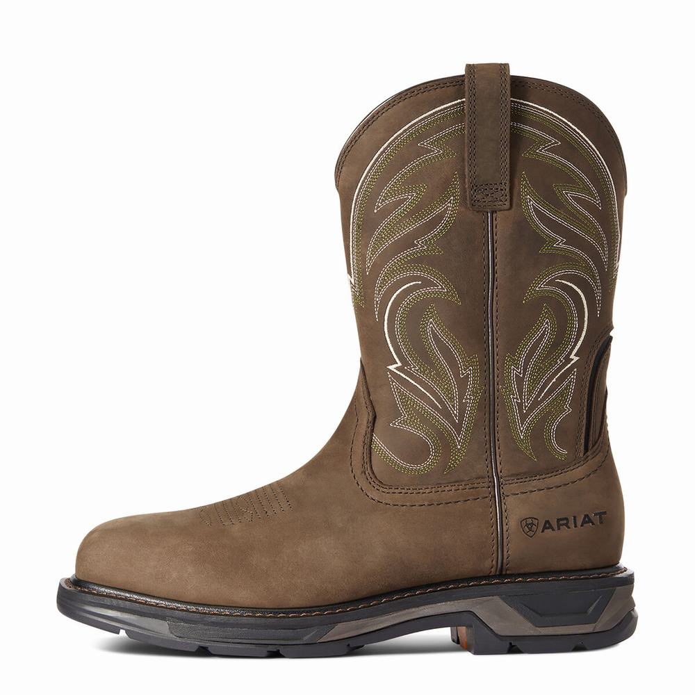 Ariat WorkHog XT Cottonwood Carbon Tå Arbetskängor Herr Bruna | 192-QFPHUV