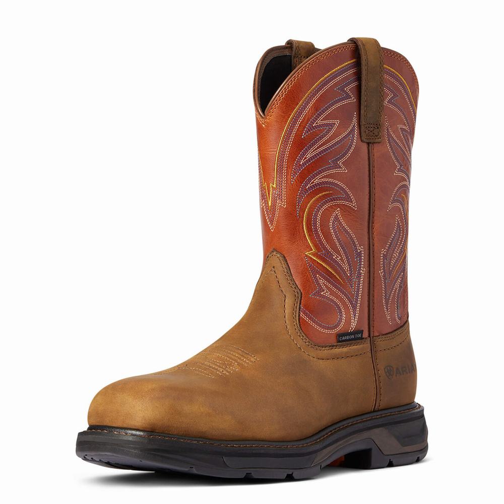 Ariat WorkHog XT Cottonwood Carbon Tå Arbetskängor Herr Olika Färger | 523-UAZKNL