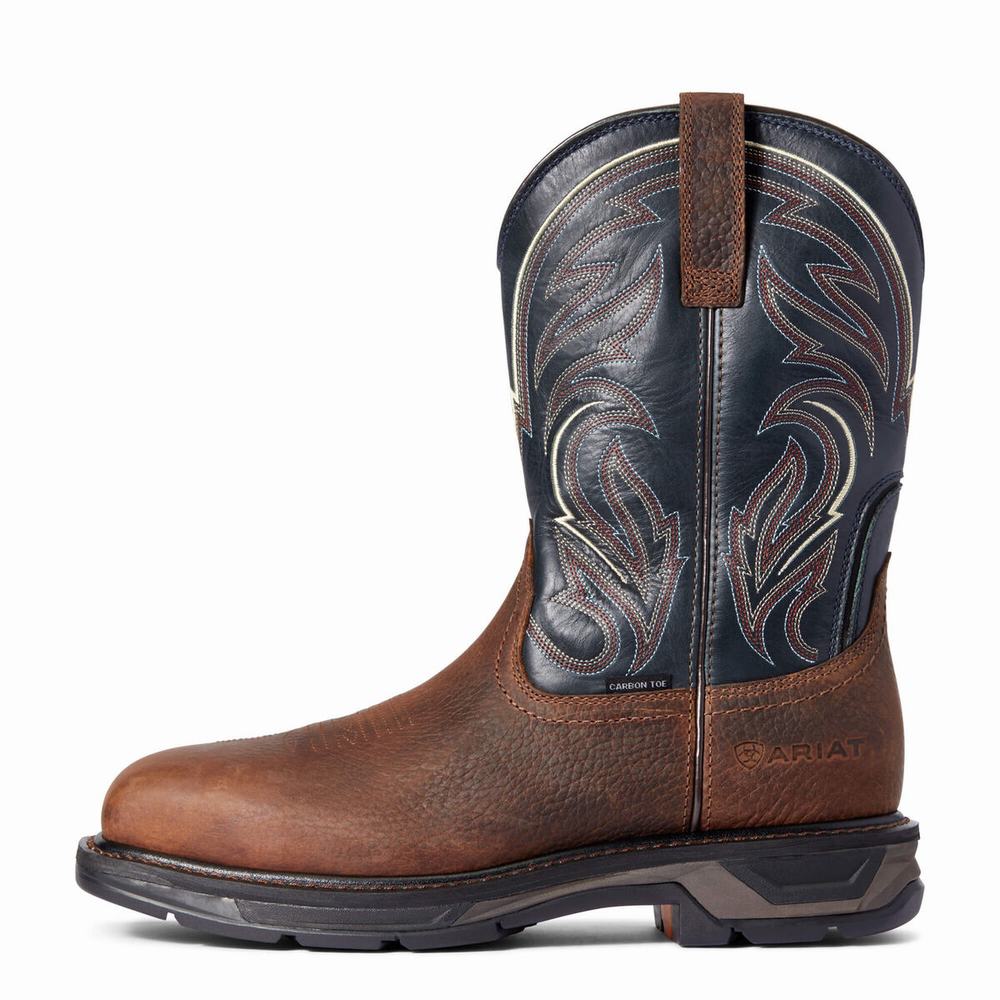 Ariat WorkHog XT Cottonwood Carbon Tå Arbetskängor Herr Bruna | 571-OHTRNZ