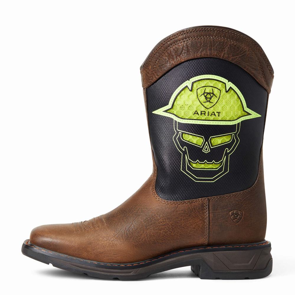 Ariat WorkHog XT VentTEK All-Nighter Western Stövlar Barn Röda | 410-MOLWTP