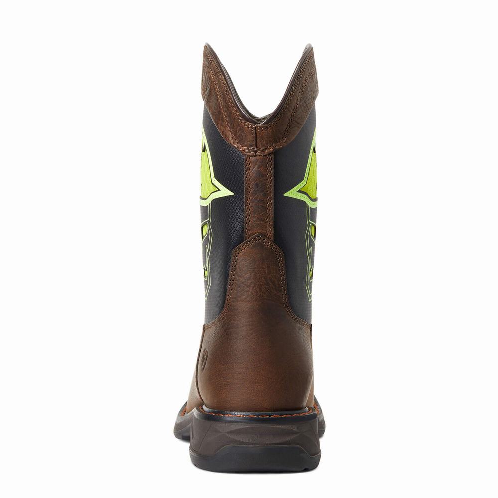 Ariat WorkHog XT VentTEK All-Nighter Western Stövlar Barn Röda | 410-MOLWTP