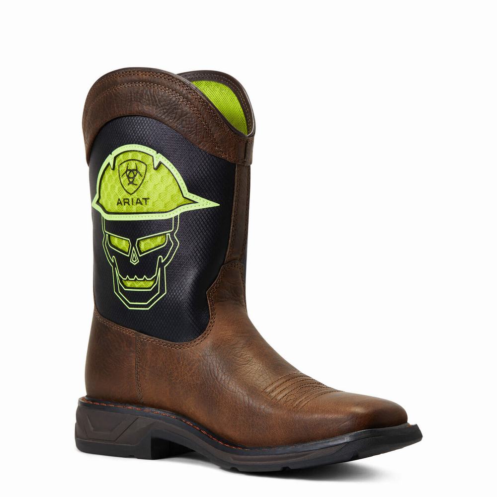 Ariat WorkHog XT VentTEK All-Nighter Western Stövlar Barn Röda | 410-MOLWTP