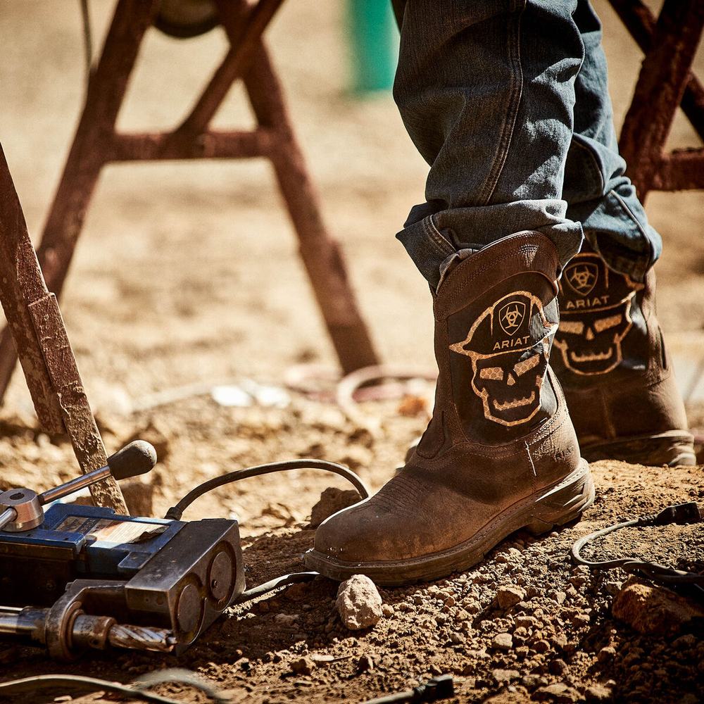 Ariat WorkHog XT VentTEK Bold Carbon Tå Arbetskängor Herr Kaffe | 975-UPTWQG