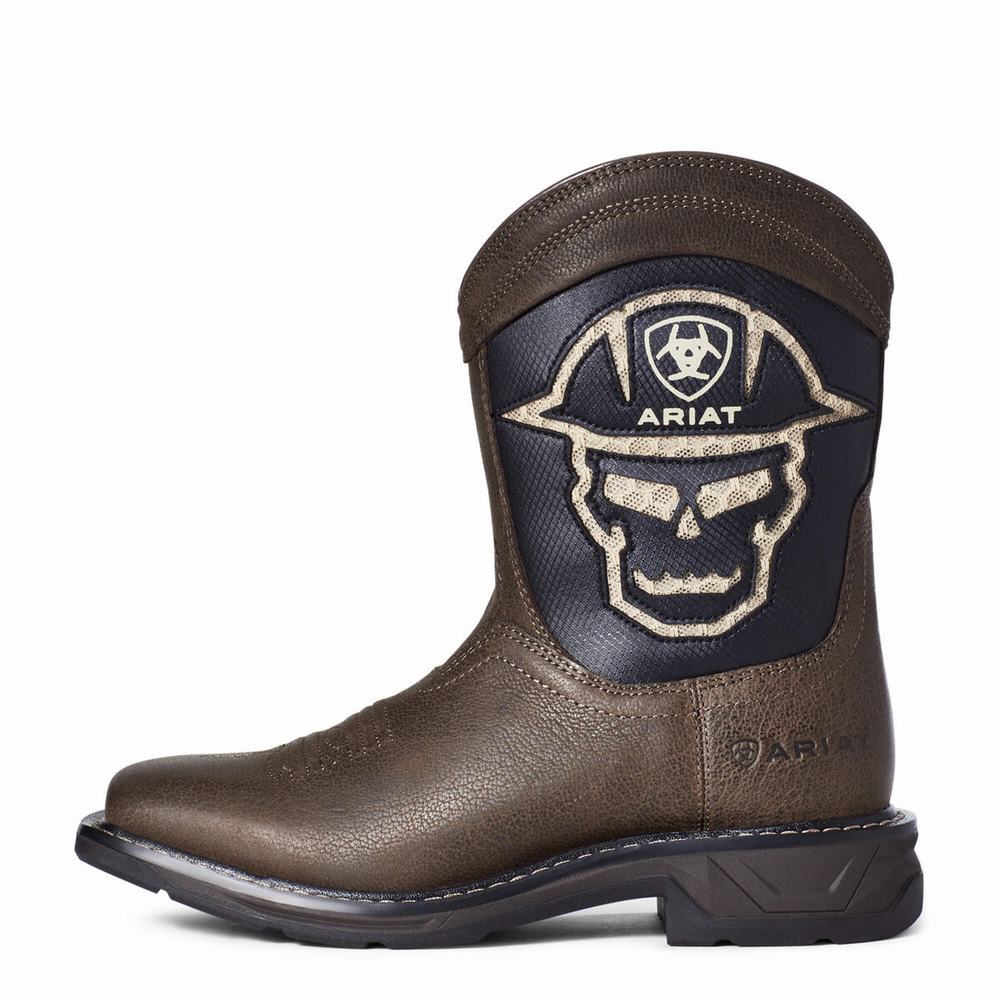 Ariat Youth WorkHog XT VentTEK Bold Western Stövlar Barn Kaffe | 967-JQHFPY